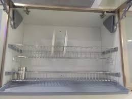 Wall Mounted Silver Kitchen Dish Dryer