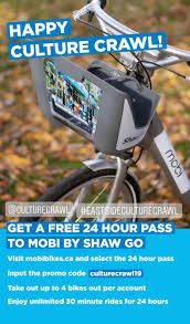 So these two cultures share, in terms of masculinity, similar values. Mobi Bike Share Offering Free 24 Hour Passes From Nov 14 17 For East Side Culture Crawl Sign Up Use Promo Code Culturecrawl19 For 0 For 24 Hour Unlimited 30 Min Rides Up