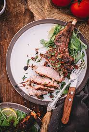 grilled veal chops with sun dried