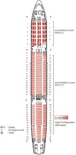 Air Mauritius Airbus A340 300 Seating Plan Flight Check In
