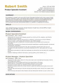 Product Specialist Resume Samples Qwikresume
