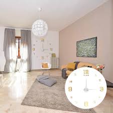 Mirror Surface Wall Clocks Oversized