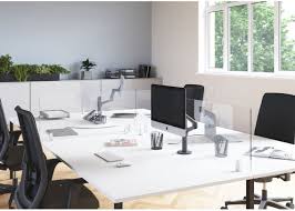 Chrystal Clear Plexiglass Desk Divider 120