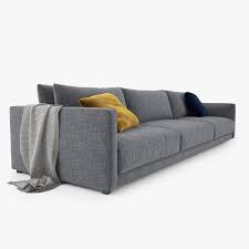 poliform bristol three seater sofa 3d