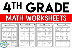 4th grade math worksheets free and