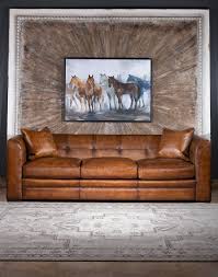 baccarat leather sofa modern rustic