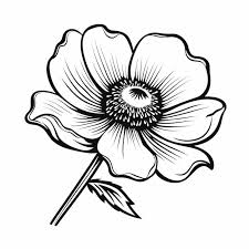 cute flowers printable coloring page