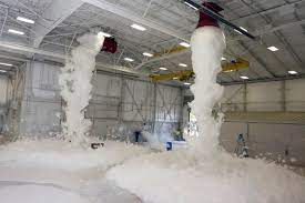 how does a foam fire suppression system