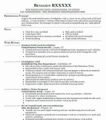 Wildland Firefighter Resume Examples Magdalene Project Org