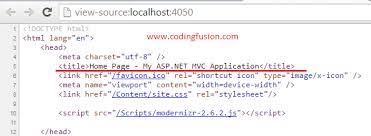 dynamically add meta s in asp net mvc