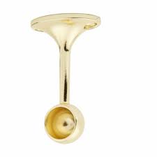 Suitable for use with our matching brass s hooks. 19mm End Hanging Bracket Polished Brass Ironmongerydirect Same Day Despatch
