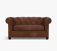 chesterfield leather sofa pottery barn