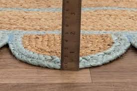 scallop braided jute rugs handwoven
