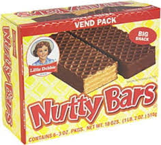 little debbie vend pack nutty bars 6