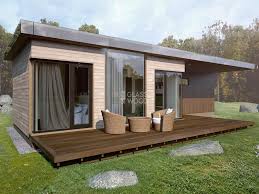 Wooden Houses Glass Wood Design
