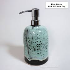 Handmade Pottery Soap Dispenser With