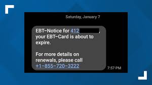 text scam involving ebt cards