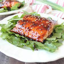 grilled salmon with korean bbq sauce