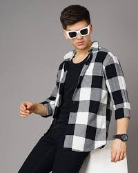black white shirts for men by