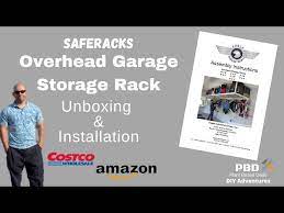 install overhead garage storage system