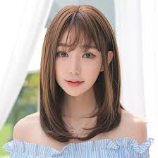 However, if you don't think so and you are ready to commit yourself to constantly straighten your hair. Brown Chocolate Color Medium Long Hair Shoulder Length Hair Bangs Hair Extensions Lazada Ph