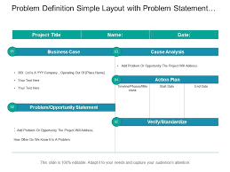 Problem Definition Simple Layout With