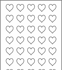 Раскраски Маленькие сердечки (27 шт.) - скачать или распечатать бесплатно  #7635