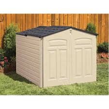 rubbermaid home slide lid shed height