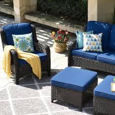 Xizzi Erie Lake Brown 5 Piece Wicker