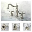 Polished nickel widespread faucet