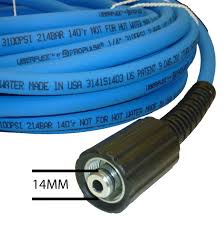 Peggas 50ft pressure washer replacement hose. Www Pwmall Com Pwmall 646200274 Uberflex Kink Resistant Pressure Washer Hose 1 4 X 50 3100 Psi 22mm