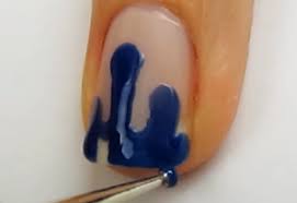 awesome dripping paint nail art diy