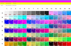 Rgb Color Chart For Sublimation Brittney Taylor