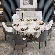 Sintered Stone Top Round Dining Table
