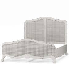 White Rattan Queen Bed Sisters And