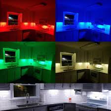 Led Smart Under Cabinet Lighting Dimmable Under Counter Lights 20 Inch Panel Rgb Wifi Controlled Multicolor Lamps With Remote Led Strips Aliexpress