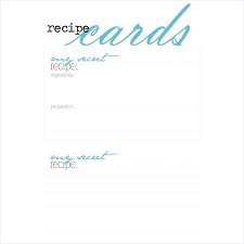 Blank Recipe Cards To Print Free Printable 4 X 6 Relod Pro