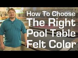 color pool table felt