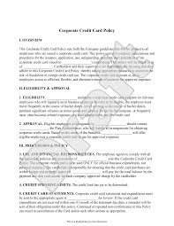 This is an elegantly designed corporate travel policy template example which has an attractive layout and meaningful graphics. Free Corporate Credit Card Policy Free To Sign Download