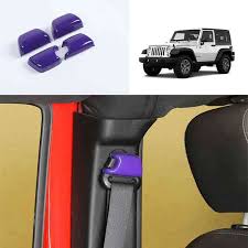 Purple Car Seat Belt Buckle Adjust