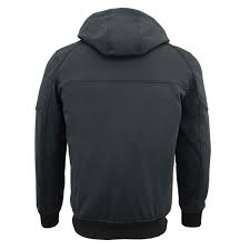 Milwaukee Leather 7 4v Mens Soft Shell Heated Racing Style Jacket With Detachable Hood