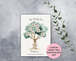 Custom Family Tree Digital Print Personalized Gift Family