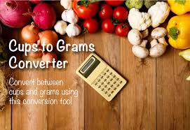 Cups To Grams Converter The Calculator Site
