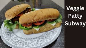 veggie patty sandwich subway style