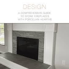 Stone Fireplace With Porcelain Hearth
