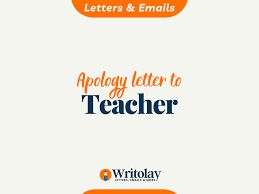 apology letter to teacher 18