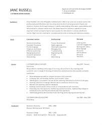 Resume Template Word 2007 Job Objective Examples Customer Service