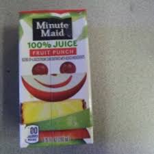 minute maid fruit punch juice box