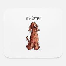 cute irish setter dog cartoon gift