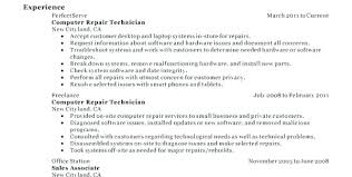 Field Service Technician Resume Automotive Technician Resume From